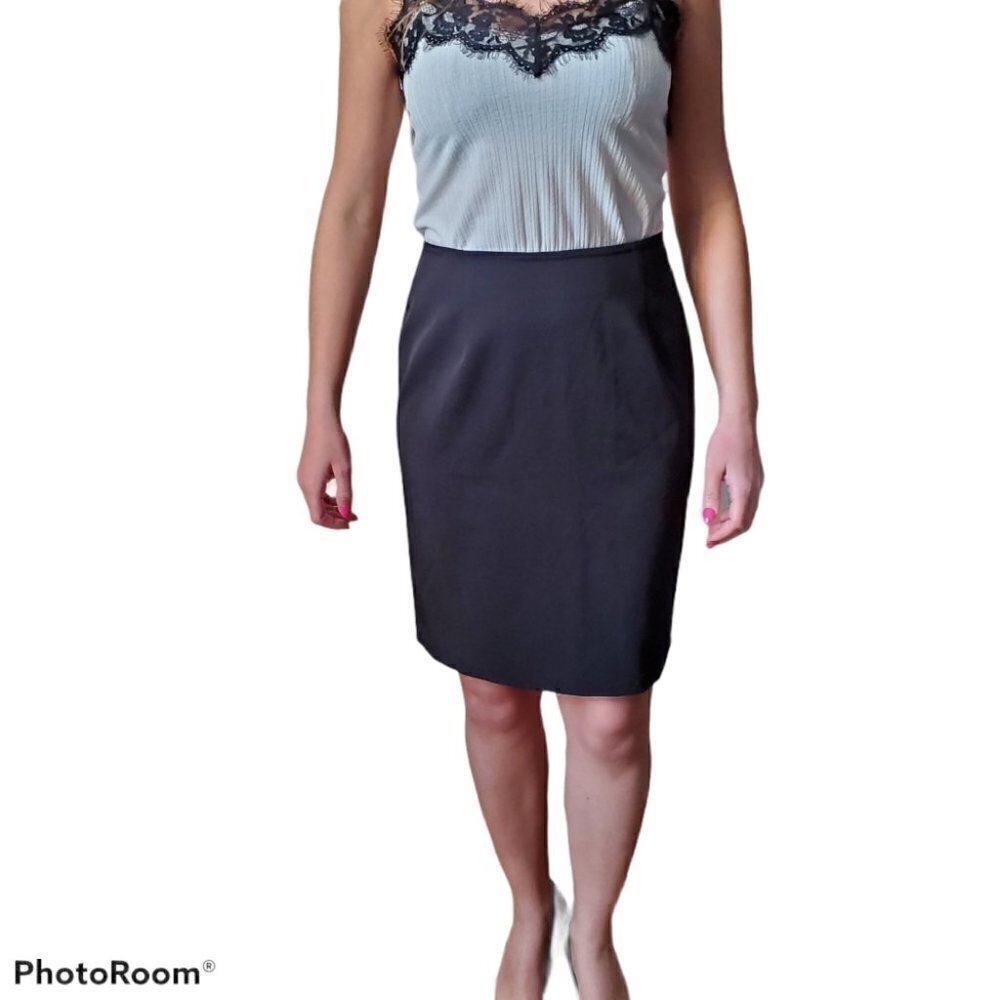 Simon Chang Black Pencil Skirt